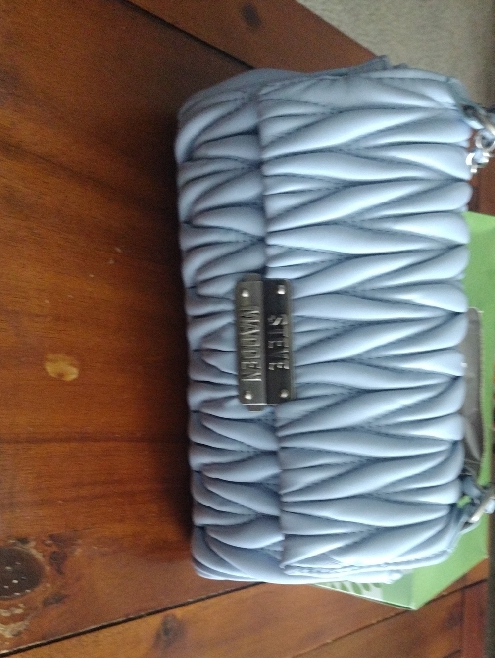 Steve Madden Quilted Powder Blue Crossbody